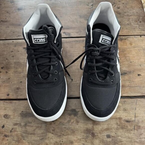 Converse Shoes - Converse Black and White Lace-Up Booties